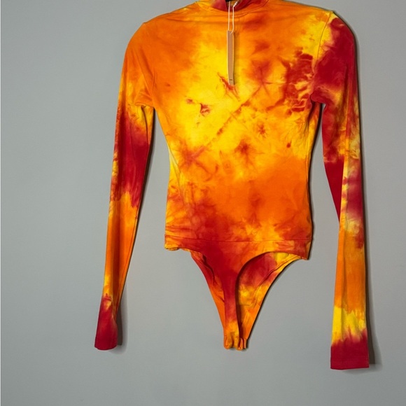 Cotton Citizen Red, Orange, Yellow Bodysuit - Size XS - Picture 4 of 6